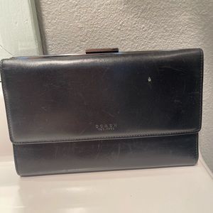 Vintage Coach wallet. Black leather.